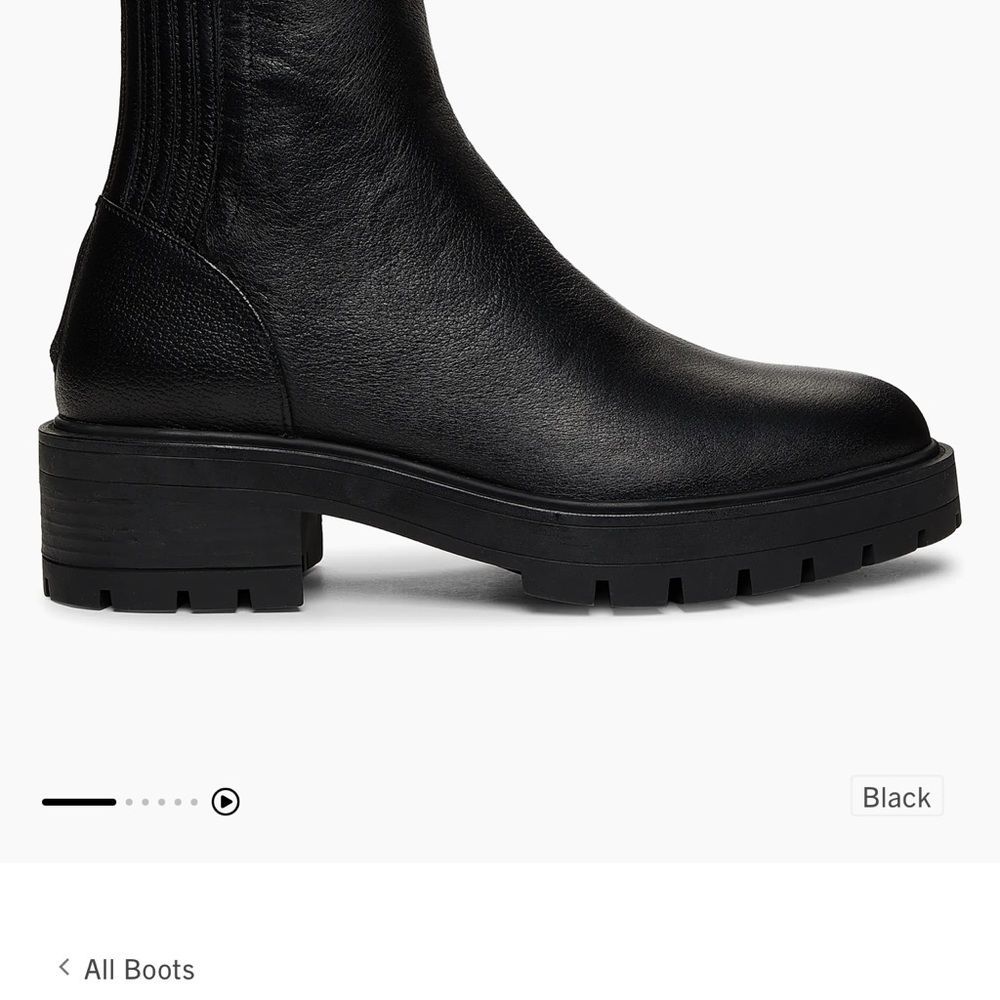 Black Leather Ankle Boots